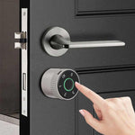 Smart Electronic Lock Cylinder Tuya App Fingerprint Password Unlock Upgrade for Mechanical Door Locks Security Home