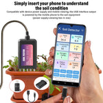 Smart Soil Tester NPK PH Meter 8 in 1 Soil Moisture Temperature Humidity Sensor for Garden iOS Android HarmonyOS