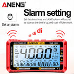LinkMejor 613Pro Smart Multimeters DC/AC Voltage Capacitor Tester 4000 Counts 10A Current 600V Voltmeter Test Alarm Clock Set Tools