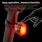 WEST BIKING High-Brightness Bike Taillight IP66 Waterproof Bicycle Rear Light with 6 Modes Long-Lasting 250mAh Battery Type-C Rechargeable Safety Light