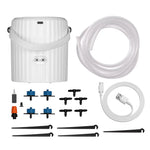 LinkMejor Tuya WiFi Watering Pump Timer Device Irrigation System Garden Tools Sprinkler Wired Design Auto Mode Manual App Control