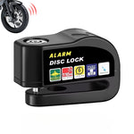LinkMejor 110dB Anti-Theft Bicycle Disc Brake Alarm Lock Alloy Waterproof Security Electric Vehicle Brakelock Motorcycle Wheel Alarm Disc Locks