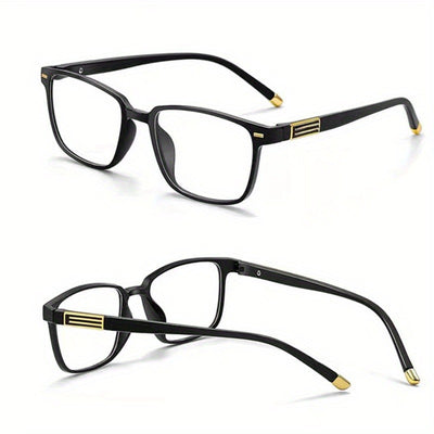 Anti Blue Light Reading Glasses Men Black Full Frame Hyperopia Eyewear High-definition Comfortable Presbyopia Glasses
