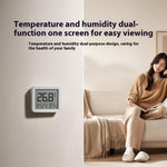 LinkMejor 3 Mijia Smart Temperature Humidity Sensor Mini 0°C-60°C Range Bluetooth 5.0 High Precision Compact Hygrometer with LCD Display and Wall Sticker