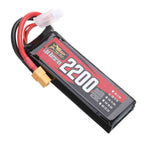 LinkMejor Power 11.1V 2200mAh 120C 3S LiPo Battery XT60 Plug with Adaper for RC Drone