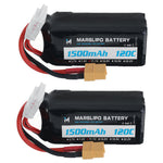 LinkMejor 11.1V 1500mAh 120C 3S Lipo Battery XT60 Plug for RC Drones