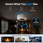 LinkMejor Zigbe Smart Smoke and Carbon Monoxide Alarm 85dB High-Volume Alarm Real-Time LCD&App Monitor 2-In-1 Protection 2.4 GHz Wireless Tuya Smoke Detector for Indoor Rooms