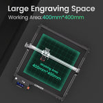 [EU/US/BR/UK Direct] LONGER RAY5 5.5W Laser Engraver Newly Upgraded Version 24000mm/min Engraving Speed 0.08x0.08mm Laser Spot 3.5 inch Touch Screen 400x400mm Working Area Offline Carving 32-Bit Chipset WiFi Connection Support AI Lightburn