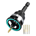 Four-Blade Countersink Drill Bit Set with Depth Stop L-Shape Wrench Titanium Alloy Bit 2.8mm-4.0mm Spiral Flute Design for Efficient Chip Removal
