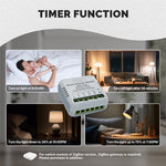 LinkMejor Tuya Smart Zigbe Dimmer Module Light Switch 1/2 Gang Timing Function Voice APP Remote Control Work with Alexa Google Assistant