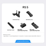 LinkMejor RS5 Handheld Camera Gimbal Stabilizer 3KG Payload Professional Intelligent Follow for DSLR Mirrorless Camera Lightweight