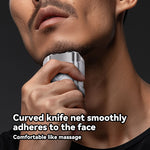 LinkMejor KTXD-7001S Portable Mini Shaver Men Electric Shaver Beard IPX7 Waterproof Rechargeable Magnetic Head Shaver Travel