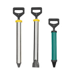 Stainless Steel Cement Grouting Gun Round Flat Nozzle Concrete Caulking Machine Reliable Construction Site Tool Multiple Nozzle Options