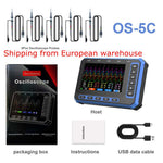 AV TOOLTOP OS-5C Five Channel Oscilloscope 1MHz Bandwidth 3MHz Sampling Rate USB Type-C Portable High Precision Waveform Analyzer WiFi Optional