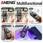 LinkMejor PN131 Digital Multimeter True RMS 4000 Counts Rechargeable NCV Clamp Meter AC DC Voltage Current Resistance Capacitance Tester