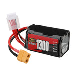 LinkMejor 4S 14.8V 1300mAh 30C 19.24Wh LiPo Battery XT60 Plug for RC Drone FPV Racing