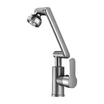 Universal G1/2 Hot and Cold Rotating Faucet 1080 Degree Rotation Copper Material Dual Mode Output Lift Type for Kitchen Bathroom Optional