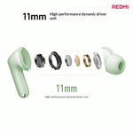 XIAOMI REDMI Buds 8 TWS Earbuds bluetooth Wireless ANC Earphone Actice Noise Cancelling 11mm Large Moving Coil LHDC Hi-Res Audio In-ear Sports Headphones