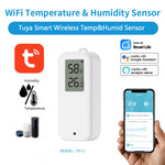 TH13 Tuya WiFi Temperature & Humidity Sensor with LCD Digital Display Indoor Hygrometer Thermometer Smart Home Remote Monitor Voice with Alexa Google Home Smart Life APP