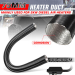 75mm Heater Duct Pipe Hot Cold Air Ducting For Diesel Heater Planer