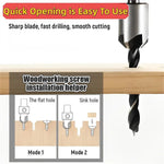 5/8PCS Countersink Drill Bit Set HSS4241 Titanium Coated 90° Chamfer 3-10mm Round Handle High-Speed Steel for Wood Metal Plastic