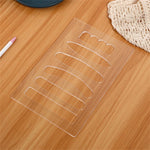 6-in-1 Acrylic Woodworking Handle Router Template Guide 6 Styles Clear Precision Craft Tool Compact Lightweight for DIY Projects