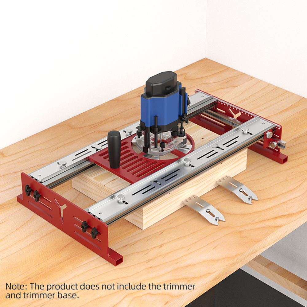 LinkMejor Rout-N-Plane Bench Top Board Mill Capacity Router Sled For Flattening & Surfacing Cutting Boards Glued-Up Panels