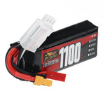 LinkMejor 2S 7.6V 1100mAh 60C 8.36Wh LiPo Battery XT30 Plug for RC Car