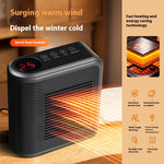 800W Multi-functional Mini Heater Wall Mounted Heater Touch Timing Hot Air Heater 220V Hot Air Fan PTC Ceramic Heating