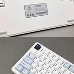 LinkMejor F75 80 Keys Tri-mode Customized Mechanical Gaming Keyboard Hot Swappable RGB BT/2.4G/Type-C 75% Layout Wireless Gaming Keyboard Gasket Structure