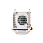 Raspberry Pi 5 RGB Low-Profile ICE Tower CPU Cooling Fan Horizontal/Vertical U-shaped Copper Tube Fin Tower