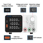 LinkMejor Lab Bench Power Supply 150W 300W 360W Laboratory Switching Power Supply Unit 30V 60V 120V 3A 5A 10A Adjustable Digital Source Voltage Stabilizer EU Plug =