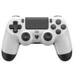 LinkMejor P03 Wireless bluetooth Game Controller with Hall Effect Joystick RGB Lighting Turbo Function Remappable Buttons No-Deadzone Mode Six-axis Gamepad Compatible with PS4 PC Android iOS