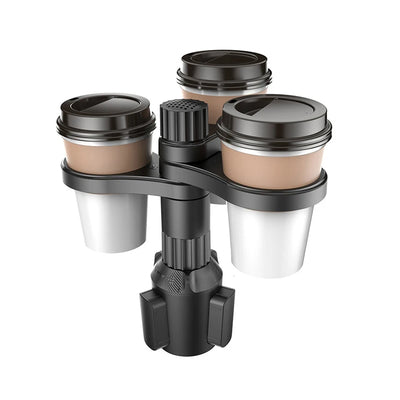 3 in 1 Car Cup Holder Expander Multifunctional Car Central Control Cup Holder Beverage Holder 360 Degree Rotation for Auto Automotive Truck RV
