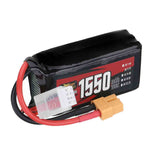 LinkMejor Power 11.1V 1550mAh 150C 3S LiPo Battery XT60 Plug for RC Drone