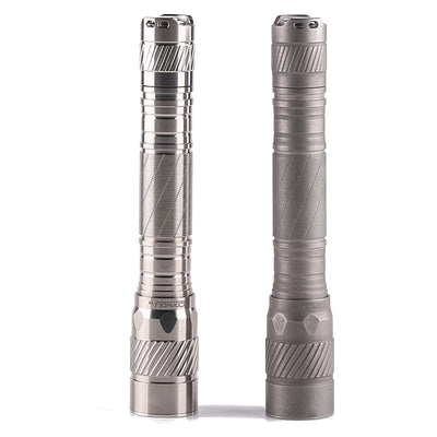 Convoy T4 519A High CRI LED Titanium Alloy EDC Flashlight Need 2*AA 2*14500 Battery 13 Groups Modes LED Linterna Hunting Torch Mini Hand Lamp Flash Light