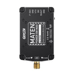 GEPRC MATEN 5.8GHz 5W VTX PRO, 80CH, 4.9-5.8GHz, 300/600/1600/3000/5000mW, Up to 15km, IRC Tramp OSD, Built-in Mic, CNC Aluminum + Turbofan Cooling, SMA, 7-36V, 5V 600mA Out, 20×20 & 25.5×25.5mm, 49.5g, for Extreme Long-Range FPV Drone