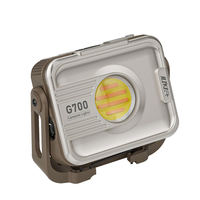 G700 LED Portable Lantern Built-in 6000mAh Battery USB Rechargeable Flashlight with Dual Light Source Floodlight LED Torch Outdoor Camping Lamp Maintenance Work Light