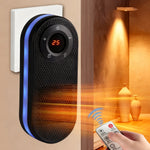 Tevorex Wall-Mounted Desktop Heater with 5-Color Night Light, Fast Heating & LCD Display, 2 Gears Adjustment Timer Heater for Home Office