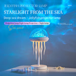 Elfeland S09 Jellyfish Projector Lamp 2W 1000mAh Battery USB LED Night Light Kids Sleep Soother Ocean Wave Lamp with IR Remote Control Timer Dimmable