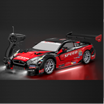 LinkMejor XJ-1996 RTR 1/16 2.4G 4WD Drift RC Car Mini Racing LED Light Remote Control High-Speed Motor On-Road Race Vehicle Model Boys Gifts Toys