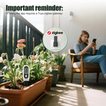 Tuya Zigbe Soil Moisture Sensor 3 in 1 Humidity Temperature Sunlight Meter Screen/APP Control for Plants Pots Garden