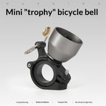 LinkMejor Mini 90dB Press-type Bicycle Bell Retro High Decibel Crisp Cycling Horn for 22-31.8mm Bike Handlebars
