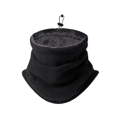 LinkMejor 1pc Winter Thickened Fleece Outdoor Cycling Scarf, Warm Neck Gaiter, Windproof Dust Mask, Polar Fleece Neck Cover