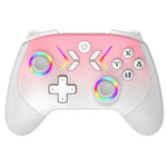 CM-618 Wireless bluetooth 5.3 Game Controller with Hall Effect Joysticks and Triggers RGB Lighting Mechanical Buttons Programmable Back Buttons 1000Hz Polling for Switch PC Steam iOS Android