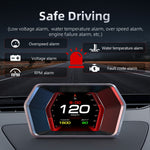 Weiying P17 Car Head Up Display HUD Smart Gauge GPS Beidou Dual Mode Positioning LCD Screen OBD scanner Digital Gauges for Universal Car