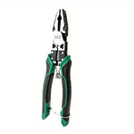 9 Inch 9 in 1 Multifunctional Plier Industrial Grade Wire Stripper Shears Vise Ergonomic Design Labor Saving Electrician Construction Tool