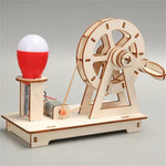 DIY Wooden Hand Generator Model STEM Science Technology Experiment Physics Learning Education Toy
