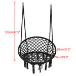 Garden Hammock Swing Chair Macrame Hanging Chair Cotton Bedroom Indoor Outdoor Room Patio