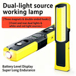 LinkMejor 8W 500LM COB LED Work Light 4000mAh USB Rechargeable Magnetic Waterproof Portable Floodlight & Spotlight